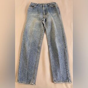 VTG Women's Lee Riders High Waisted Mom Jeans Size 16 Long USA Made Talon 1970’s